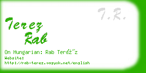 terez rab business card